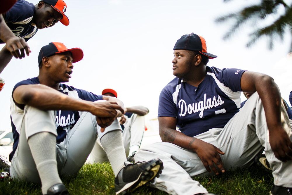 Baltimore teens try to focus on baseball amid their city’s tensions